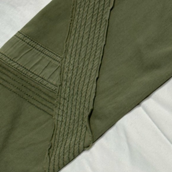 PILCRO Pants, Women’s Sz 27 Stet-Fit Army Green Patchwork Slim Stretch Ankle‎ - Picture 6 of 9